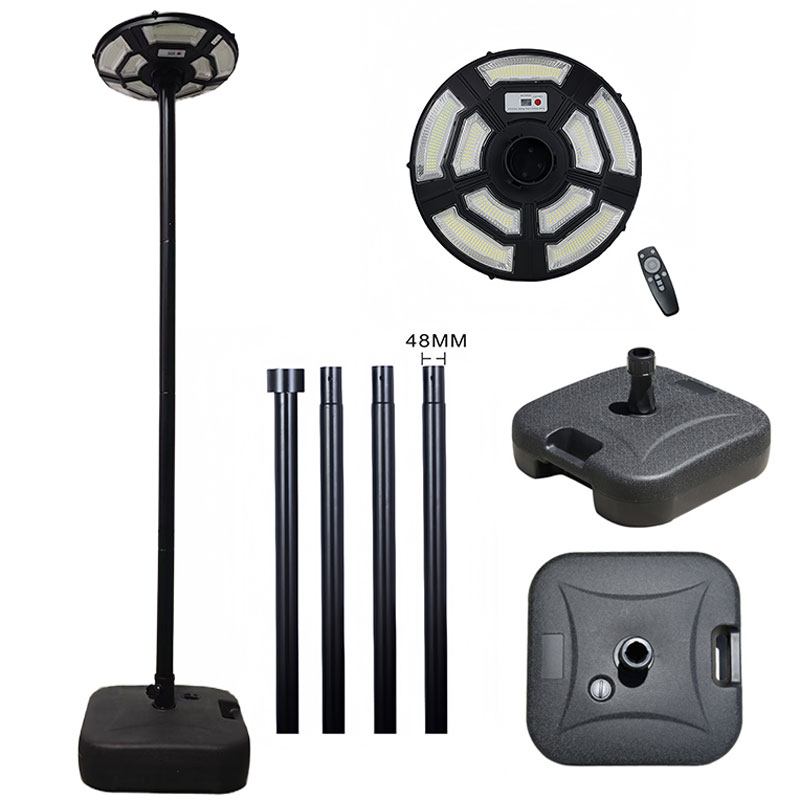 Solar Energy/Power Circular UFO Street Lamp ,LED Solar Garden Lights, Solar Lights for Outside,Highway Lighting,Household Courtyard,Rural Construction and Street Light Pole --( Include  Pole)