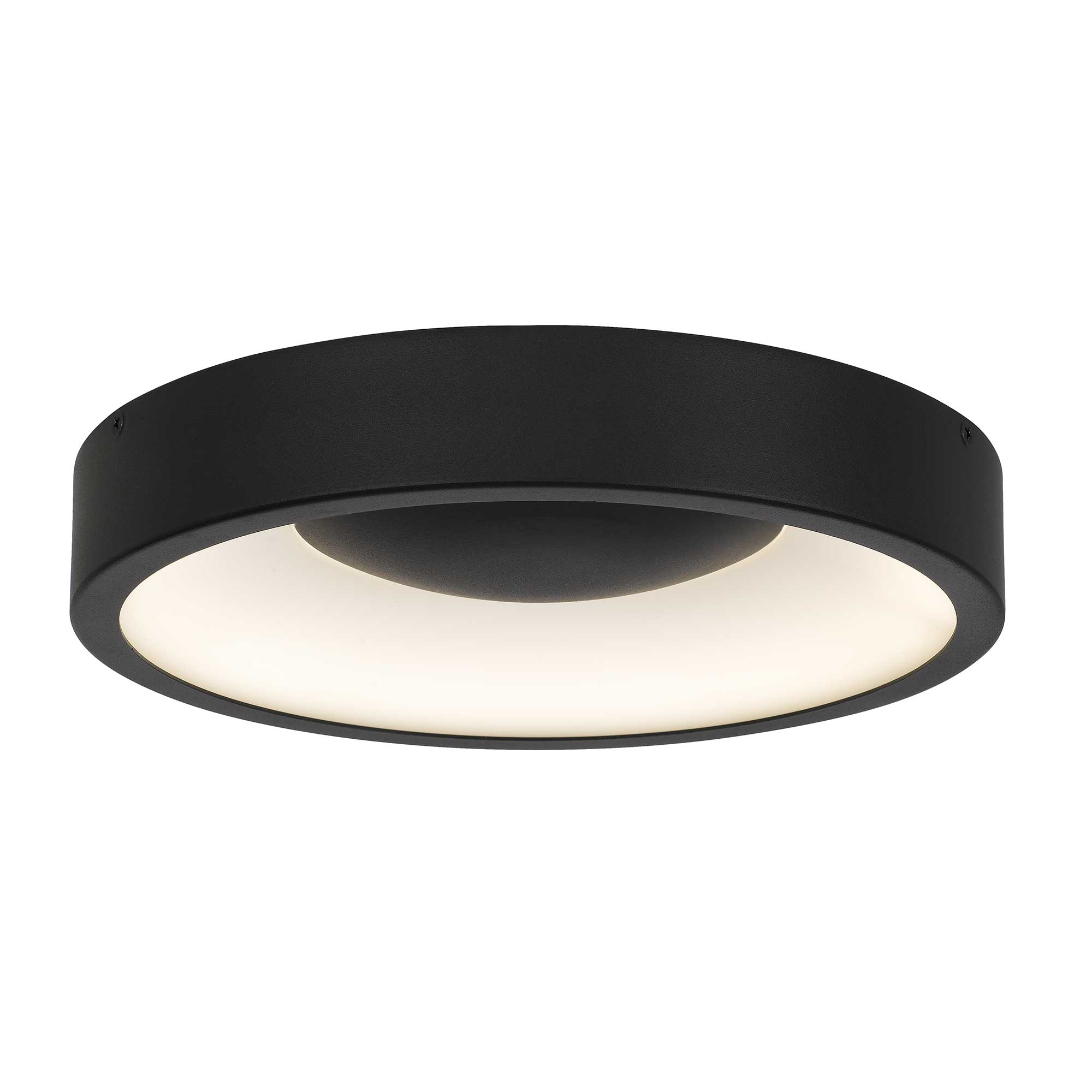 11 inch Black  LED Flush Mount
