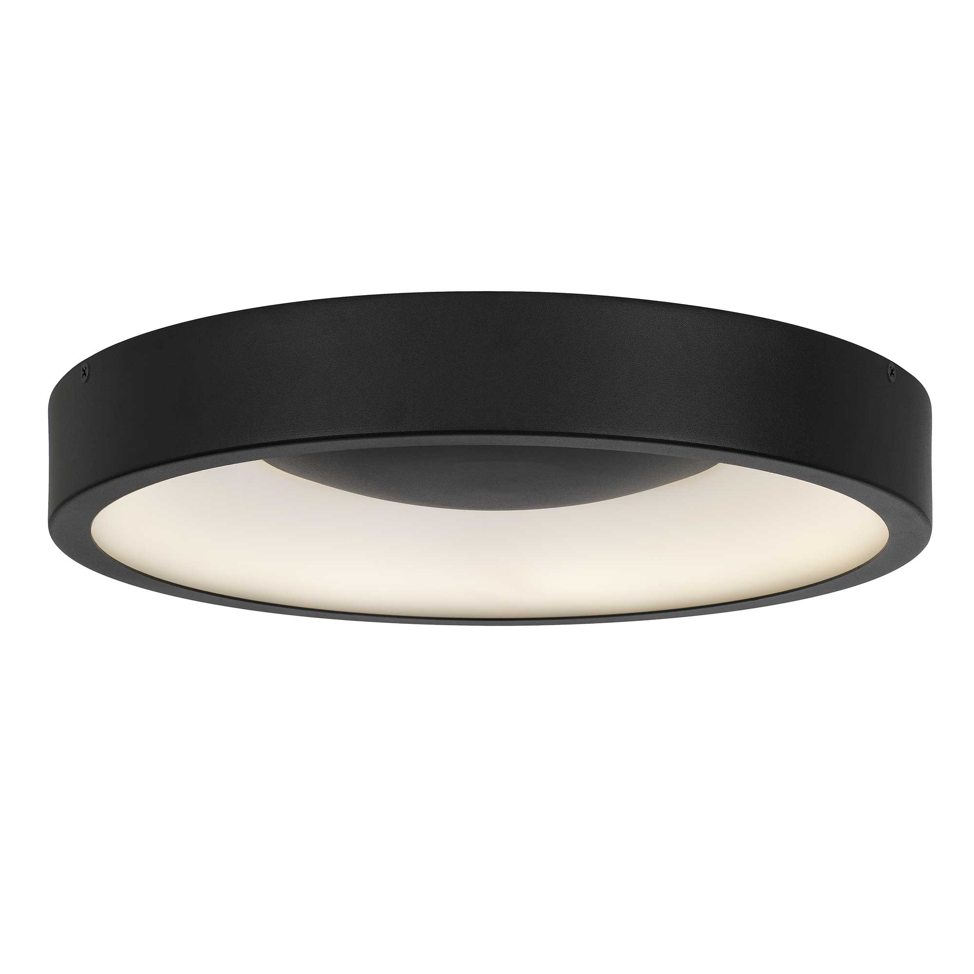 14 inch Black LED Flush Mount