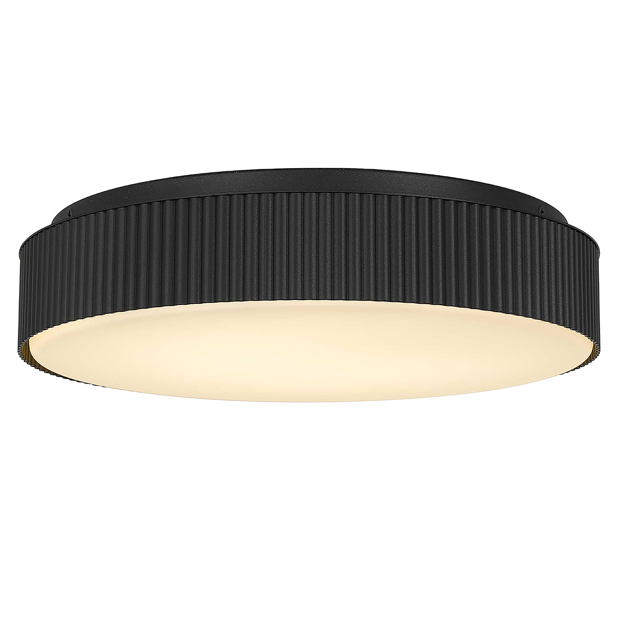 13 inch Black LED Flush Mount