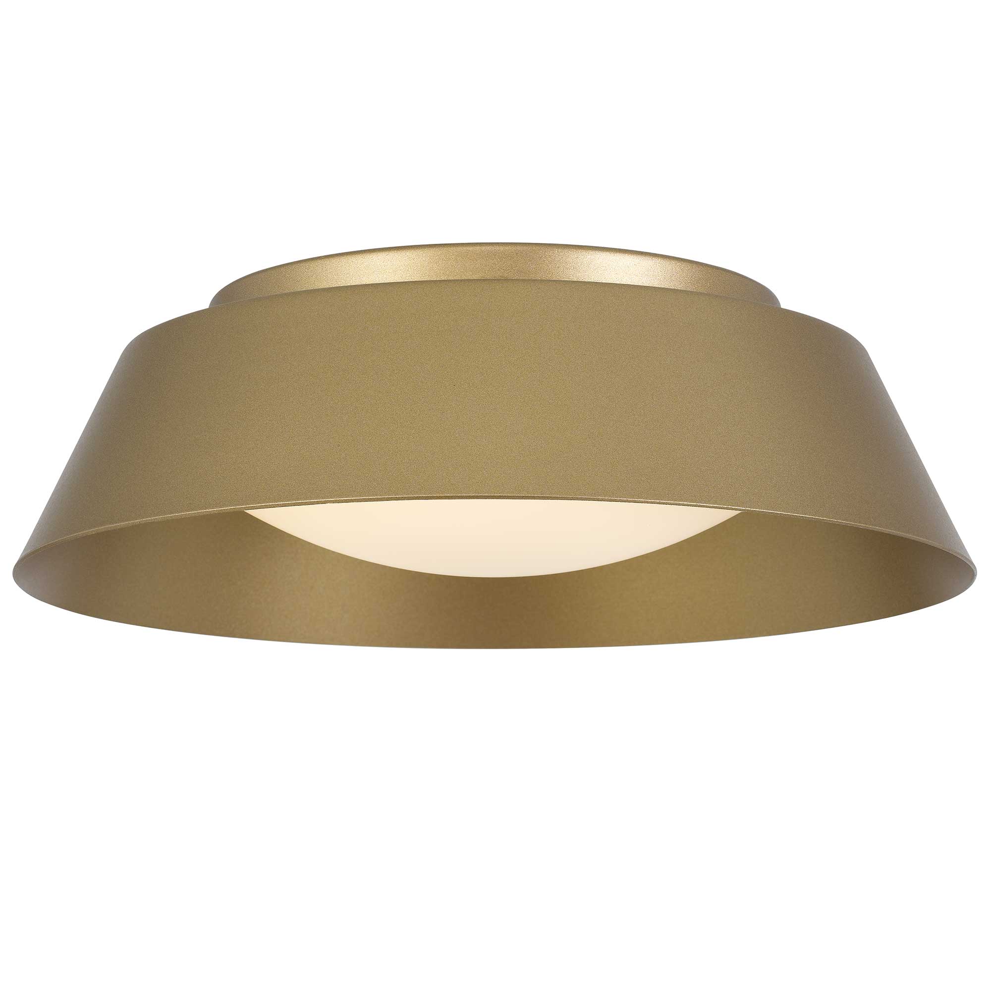 11 inch Brass LED Flush Mount