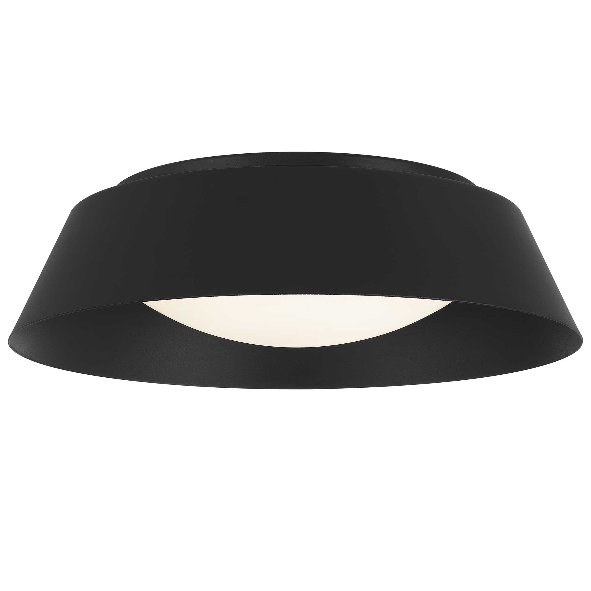 15 inch Black LED Flush Mount
