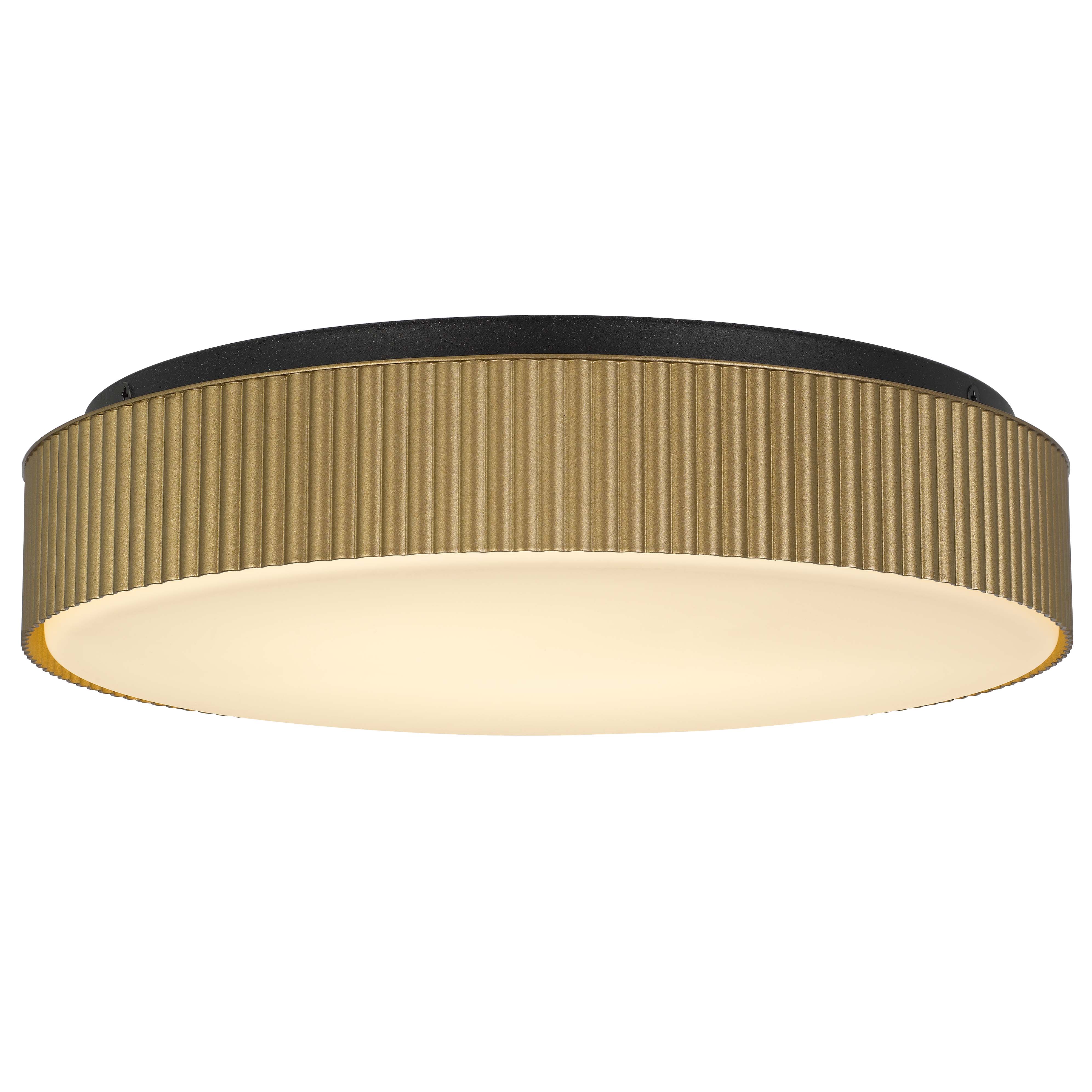13 inch Brass LED Flush Mount
