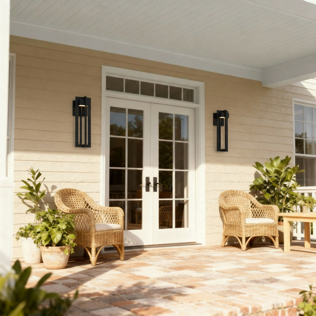 13 inch Black Integrated LED Outdoor Wall Sconce