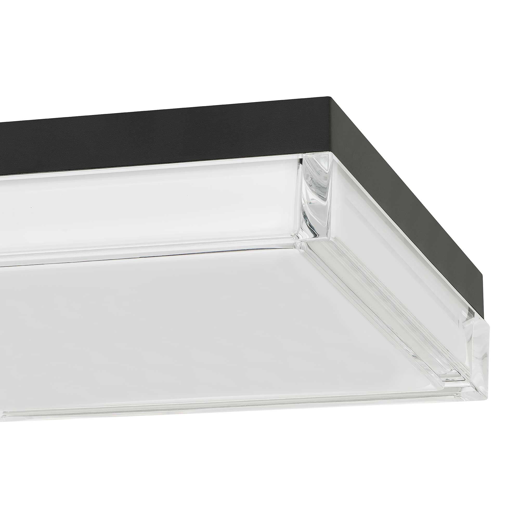 11-inch Black Integrated LED Flush Mount