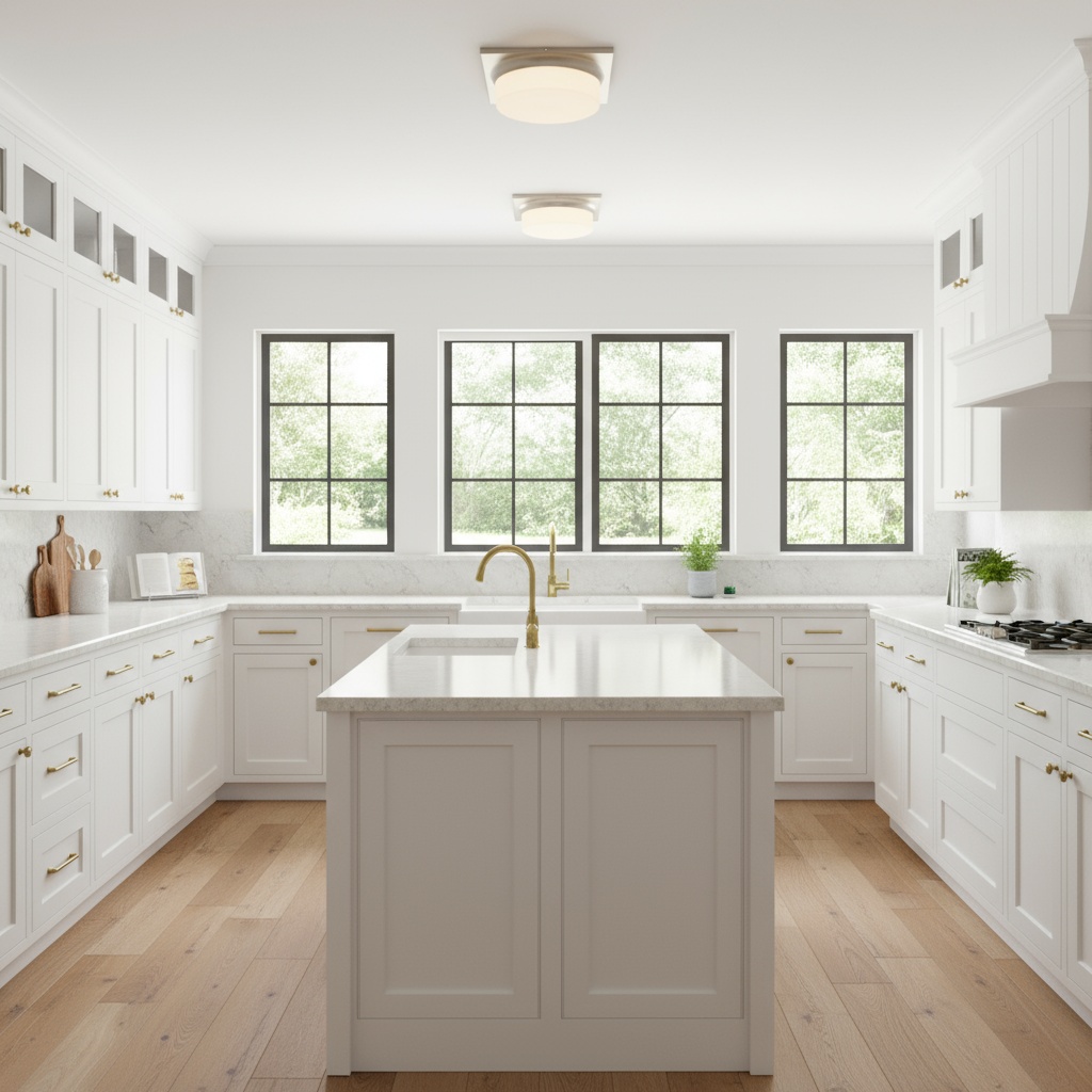 13-in Brushed Nickel LED Flush Mount