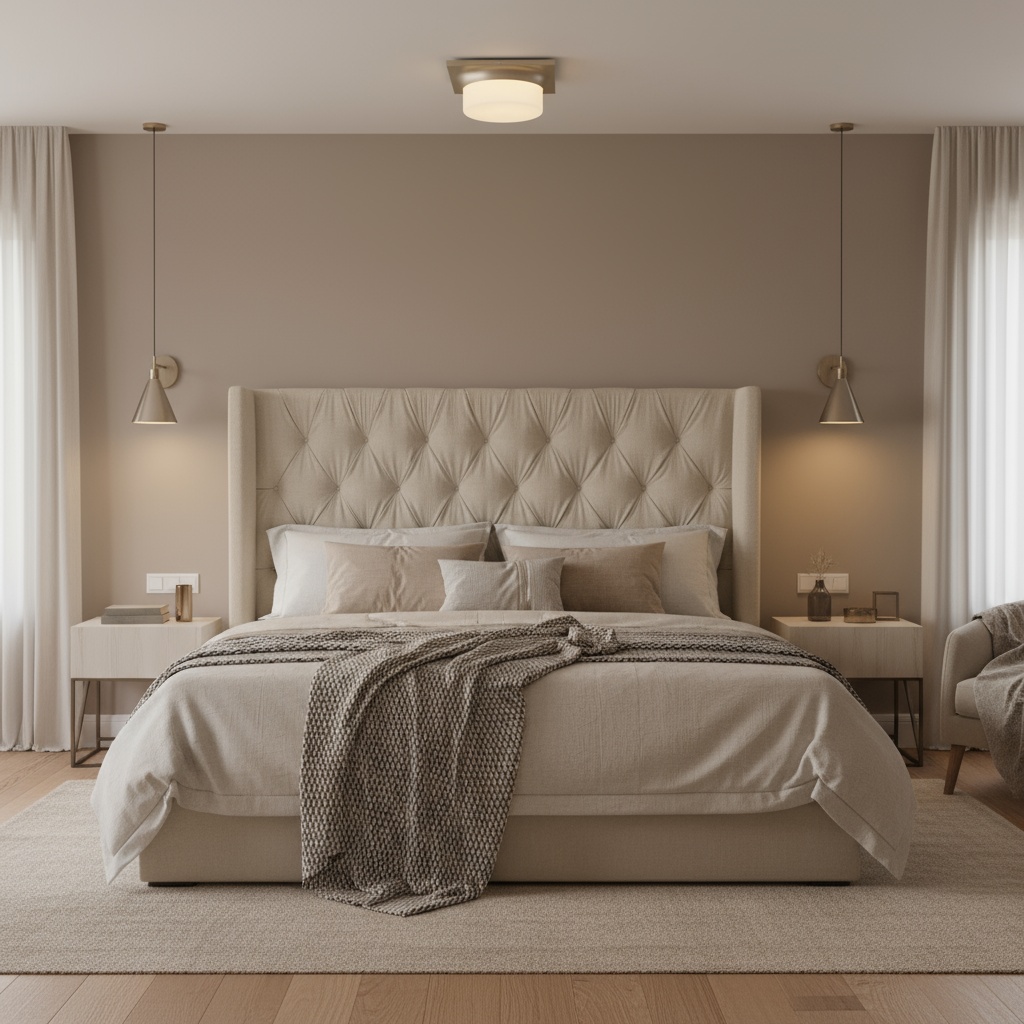 10-in Brushed Nickel LED Flush Mount