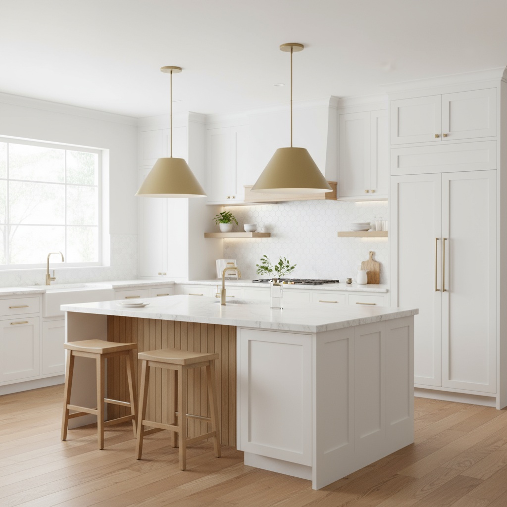 22 inch Diameter Integrated LED Brass Pendant