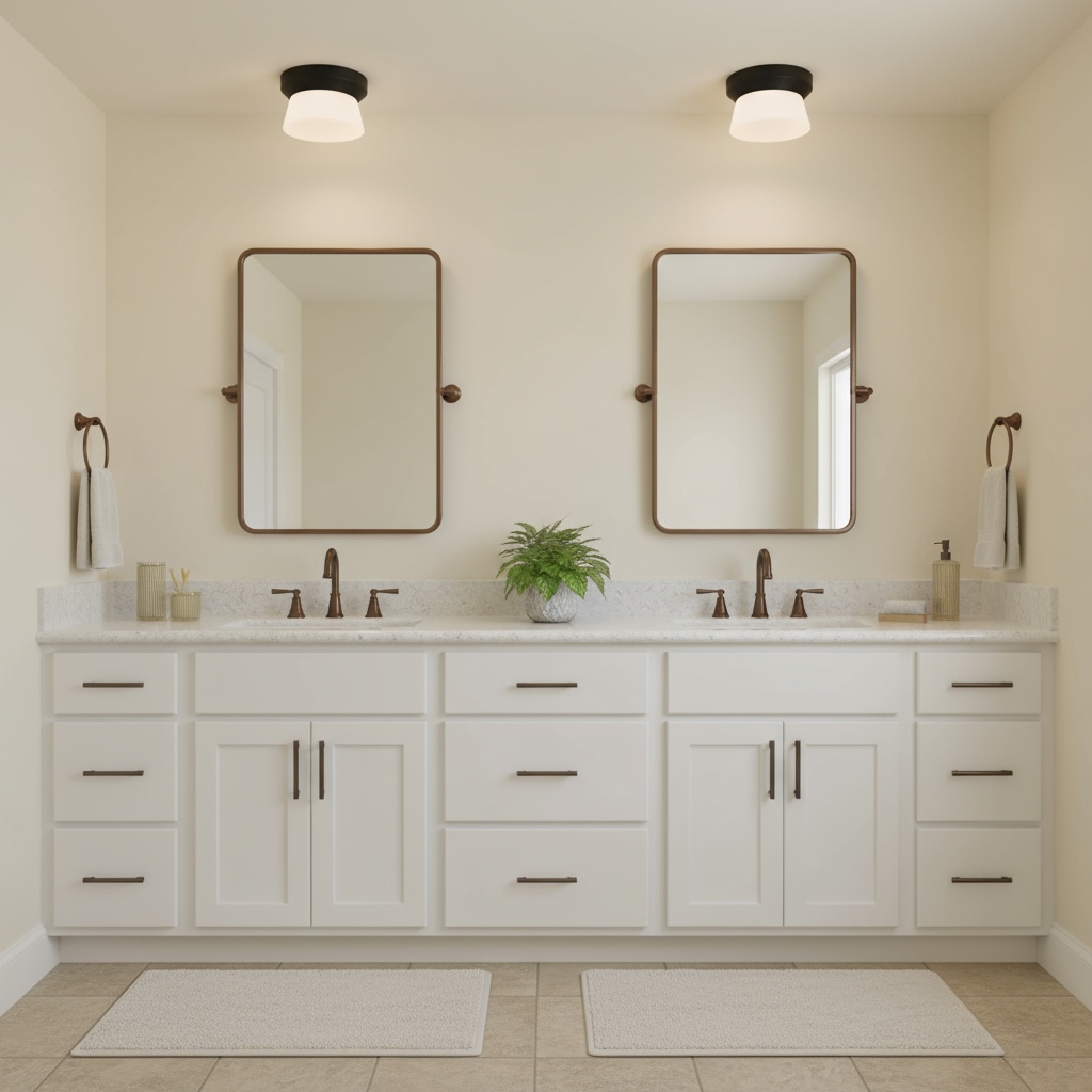 7 inch Black Integrated LED Flush Mount