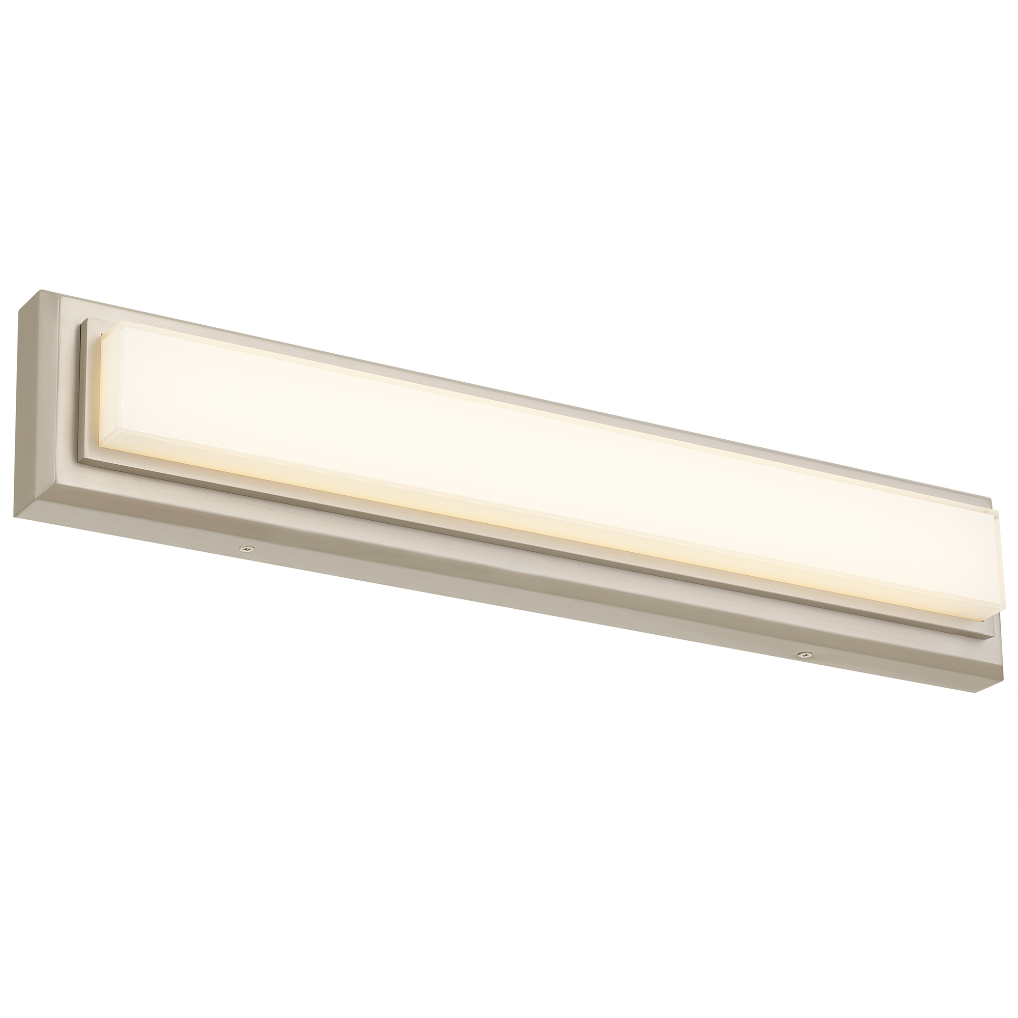 24-Inches Brushed Nickel Integrated LED Bathroom Vanity Light Bar
