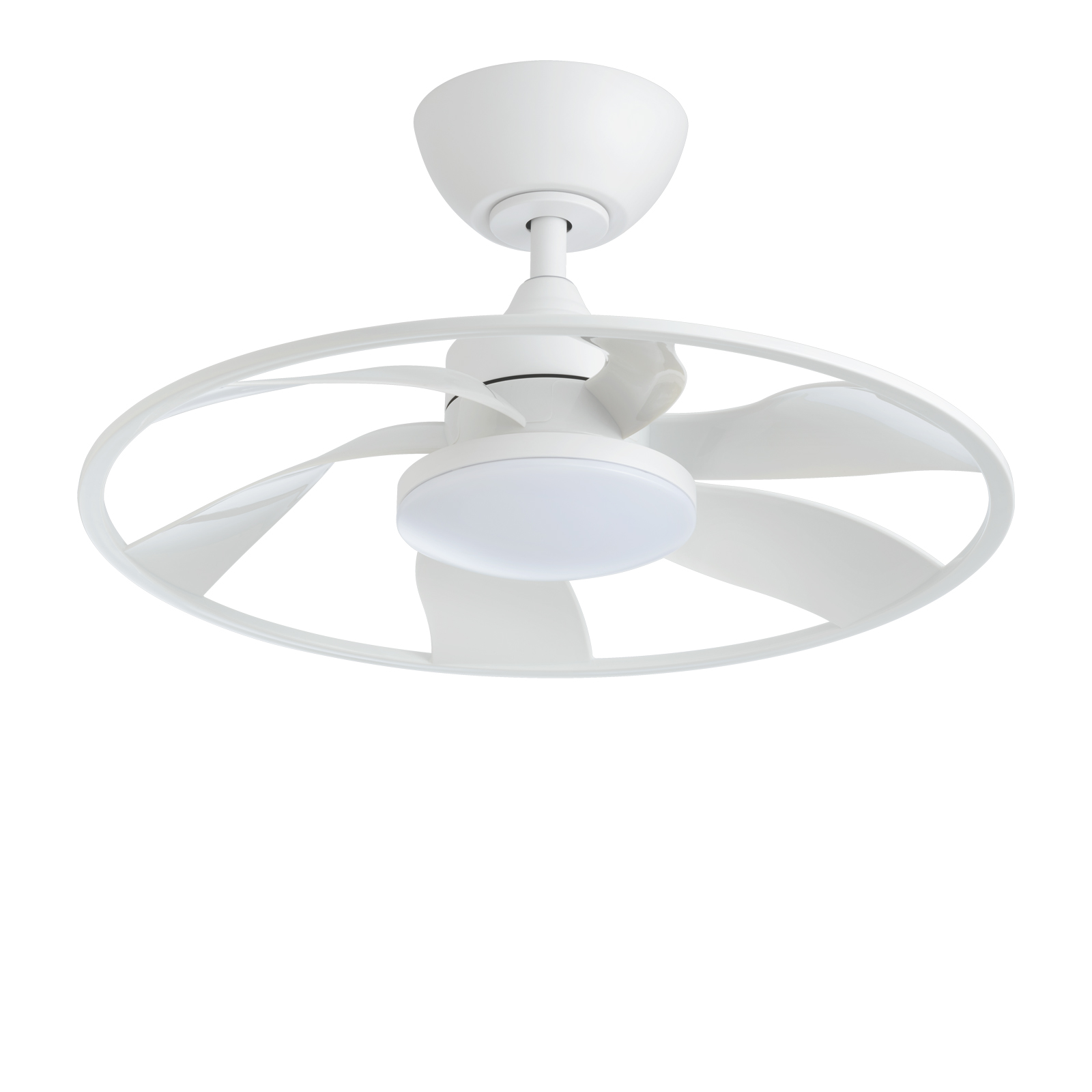 Light Pro 22 in. LED Indoor Matt white Smart Ceiling Fan with DC Motor